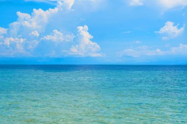 Wave sea and water sea blue amazing on islands in the world