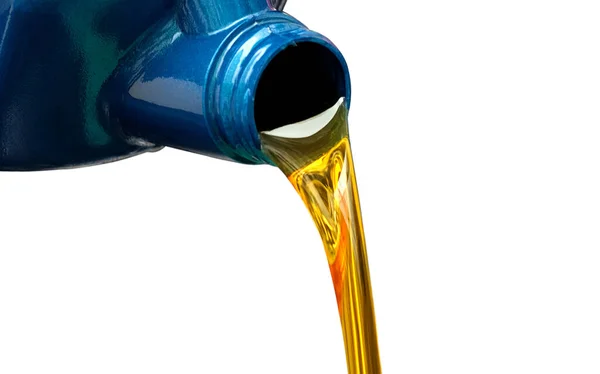 Bijtanken Gieten Van Olie Kwaliteit Motor Auto Transmissie Onderhoud Vistuig — Stockfoto