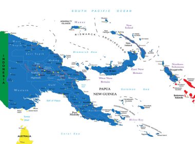 Papua Yeni Gine siyasi Haritası