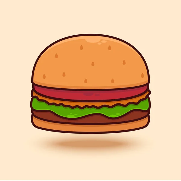 Vektor Burger Illustration — Stockvektor