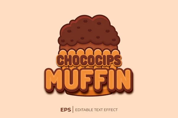 Une Illustration Style Dessin Animé Biscuit Aux Pépites Chocolat Avec — Image vectorielle