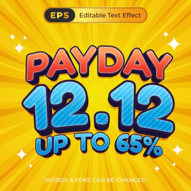 12.12 maaş günü tadilatı için bir poster.