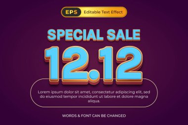 Üzerinde özel indirim yazan bir poster. 12.12.