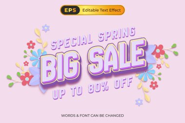 Baharın büyük indirimli posteri.