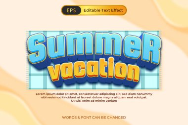 Yaz Tatili Metin Efekti