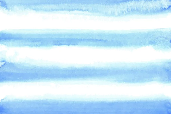Poziome Tło Niebieskimi Pociągnięciami Akwarelowymi Linie Abstrakcyjne Morze Widok Ocean — Wektor stockowy