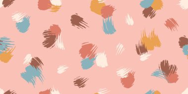 Soluk, sıcak renklerde, soyut, dikişsiz desenler. Sonsuz bir kamuflaj. İğrenç lekeler, hayvan derisi taklidi. Duvar kağıdı, kumaş, kıyafet baskısı.