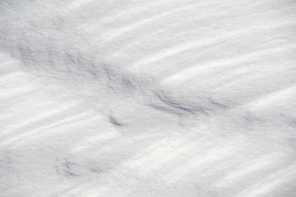 Närbild Snöstrukturen Uppifrån Vit Yta För Vinter Bakgrund Mönster — Stockfoto