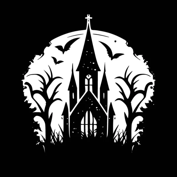 Gotisk Minimalistisk Fladt Logo Vektorillustration – Stock-vektor