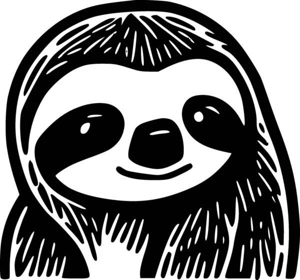 Sloth Logo Vettoriale Alta Qualità Illustrazione Vettoriale Ideale Grafica Shirt — Vettoriale Stock