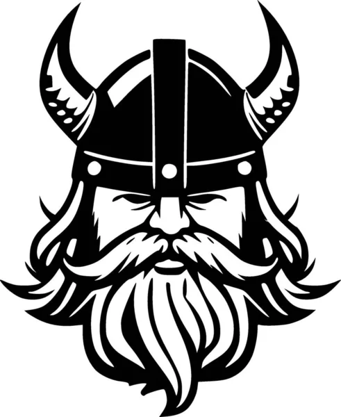 Viking Векторный Логотип Высокого Качества Векторная Иллюстрация Идеально Подходит Оформления — стоковый вектор
