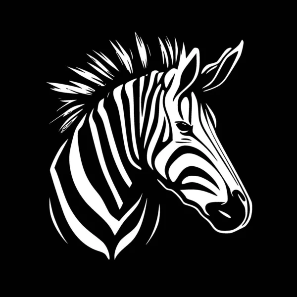 Zebra Yüksek Kaliteli Vektör Logosu Shirt Grafiği Için Ideal Vektör — Stok Vektör