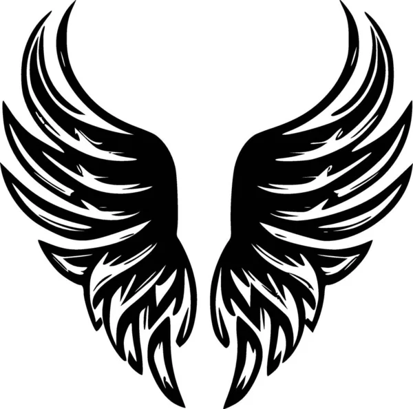 Крылья Ангела Векторный Логотип Высокого Качества Векторная Иллюстрация Идеальна Графики — стоковый вектор