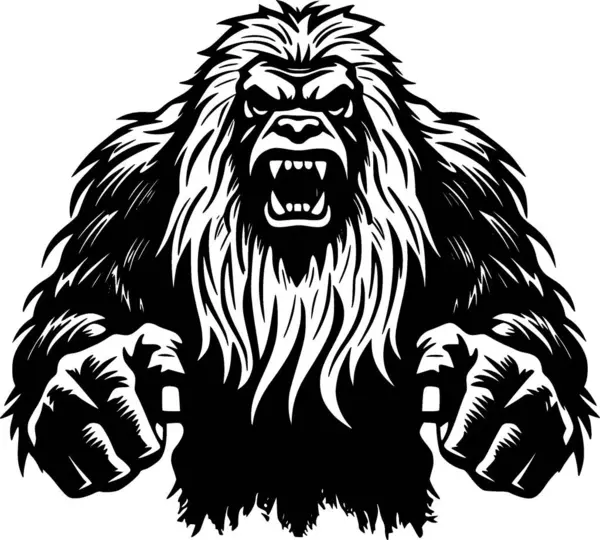 Bigfoot Logotipo Vetorial Alta Qualidade Ilustração Vetorial Ideal Para Gráfico — Vetor de Stock
