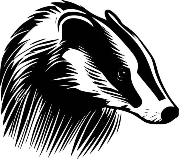 Badger Logo Vettoriale Alta Qualità Illustrazione Vettoriale Ideale Grafica Shirt — Vettoriale Stock