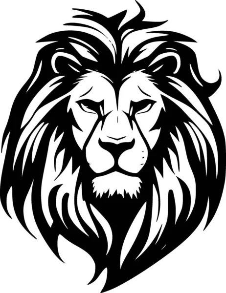 Leijona Minimalistinen Yksinkertainen Siluetti Vektorikuvaus — vektorikuva