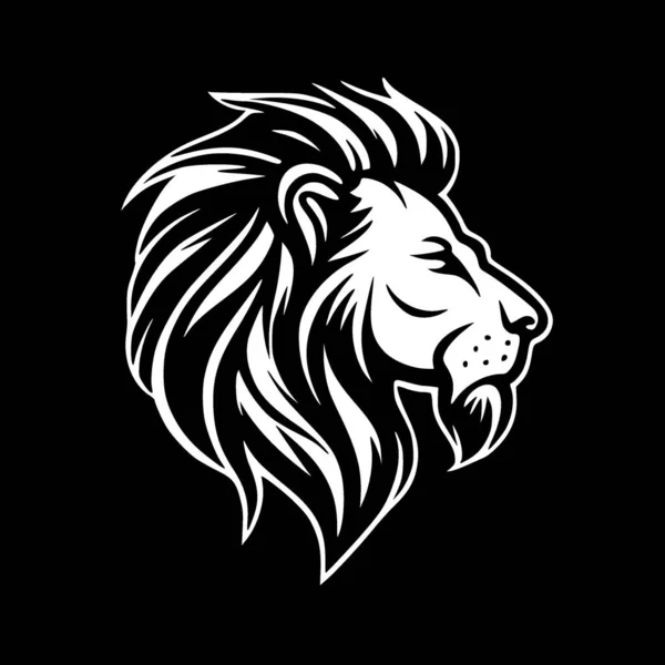 Côté Tête Lion Logo Vectoriel Haute Qualité Illustration Vectorielle Idéale — Image vectorielle