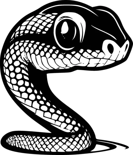 Snake Wysokiej Jakości Logo Wektora Ilustracja Wektor Idealny Grafiki Shirt — Wektor stockowy