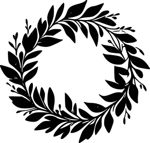 Coroa Ícone Isolado Preto Branco Ilustração Vetorial —  Vetores de Stock