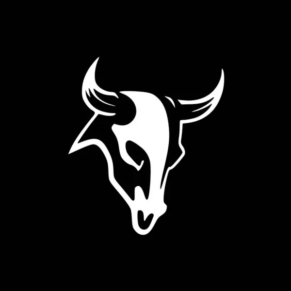 Crâne Vache Logo Vectoriel Haute Qualité Illustration Vectorielle Idéale Pour — Image vectorielle