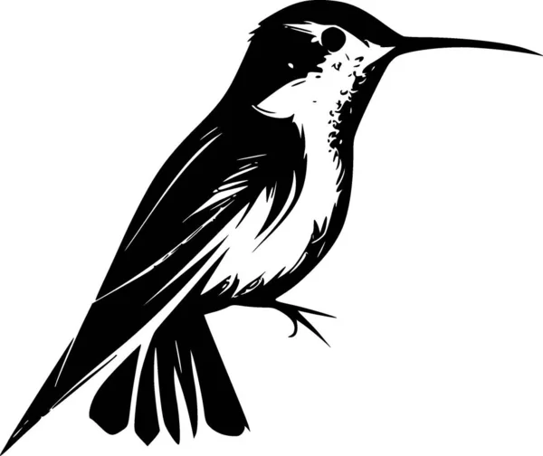 Koliber Minimalistyczne Płaskie Logo Ilustracja Wektora — Wektor stockowy