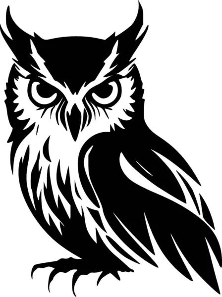 Pöllö Korkealaatuinen Vektori Logo Vektori Kuva Ihanteellinen Paita Graafinen — vektorikuva