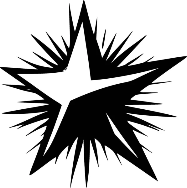 Star High Quality Vector Logo Vector Illustration Ideal Shirt Graphic — Stock Vector