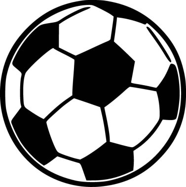 Futbol - minimalist ve düz logo - vektör illüstrasyonu
