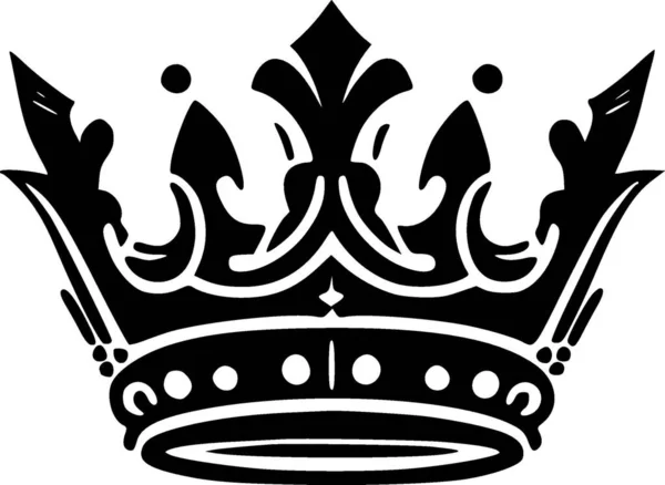 Crown Μινιμαλιστική Και Απλή Σιλουέτα Διανυσματική Απεικόνιση — Διανυσματικό Αρχείο