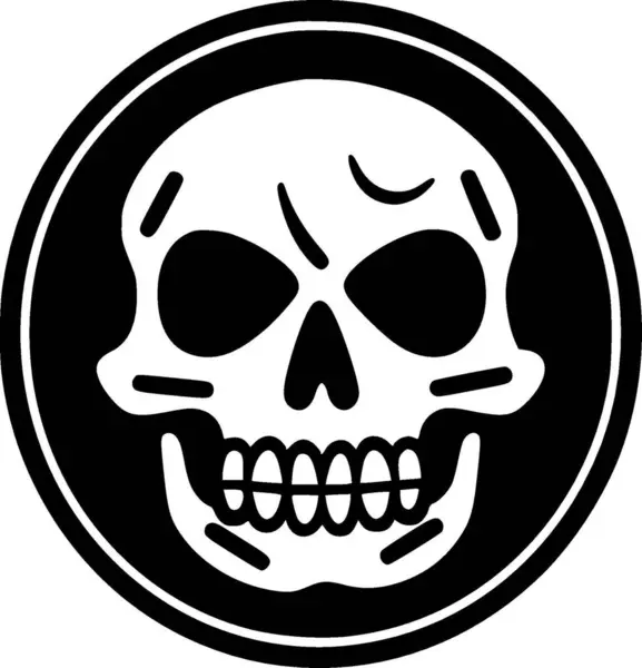 Halloween Minimalistyczne Płaskie Logo Ilustracja Wektora — Wektor stockowy