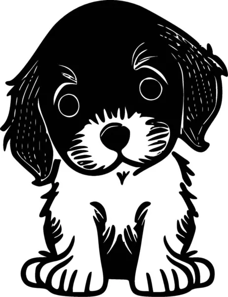 Puppy Hoge Kwaliteit Vector Logo Vector Illustratie Ideaal Voor Shirt — Stockvector