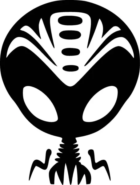 Alien Високоякісний Векторний Логотип Векторна Ілюстрація Ідеально Підходить Футболки Графіки — стоковий вектор
