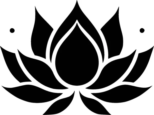 Lotus Kukka Korkealaatuinen Vektori Logo Vektori Kuva Ihanteellinen Paita Graafinen — vektorikuva