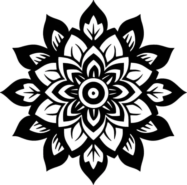 Mandala Logo Vectoriel Haute Qualité Illustration Vectorielle Idéale Pour Shirt — Image vectorielle