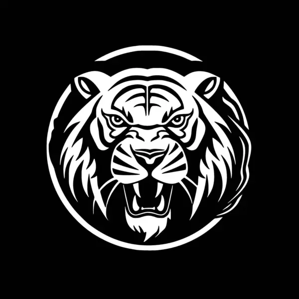 Τίγρης Μινιμαλιστική Και Απλή Σιλουέτα Διανυσματική Απεικόνιση — Διανυσματικό Αρχείο
