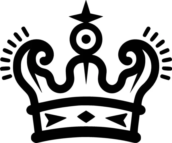 Kruunajaiset Minimalistinen Tasainen Logo Vektorikuvaus — vektorikuva