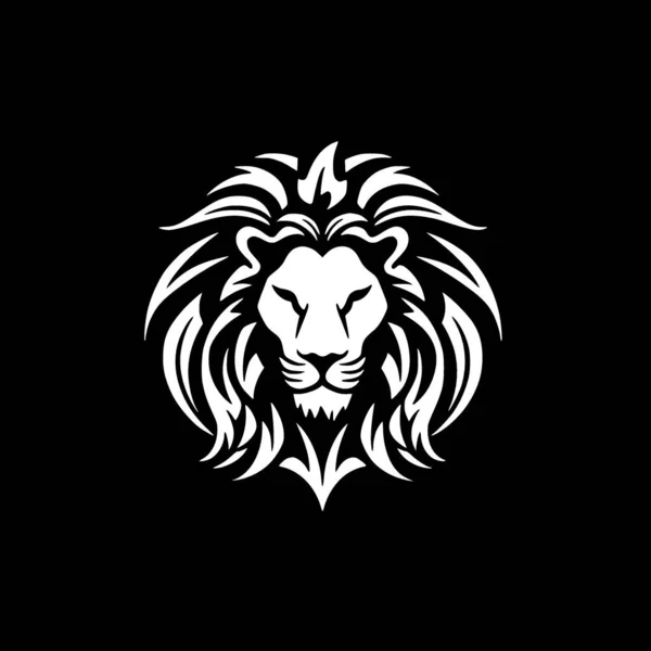 Λιοντάρι Ασπρόμαυρη Διανυσματική Απεικόνιση — Διανυσματικό Αρχείο