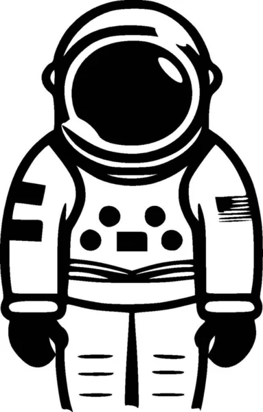 Астронавт Векторный Логотип Высокого Качества Векторная Иллюстрация Идеально Подходит Графики — стоковый вектор