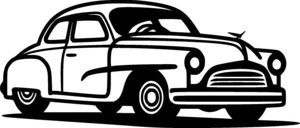 Αυτοκίνητο Μινιμαλιστικό Και Επίπεδο Λογότυπο Διανυσματική Απεικόνιση — Διανυσματικό Αρχείο