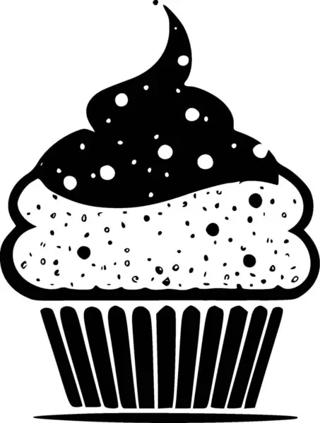 Cupcake Υψηλής Ποιότητας Vector Logo Διανυσματική Απεικόνιση Ιδανικό Για Shirt — Διανυσματικό Αρχείο