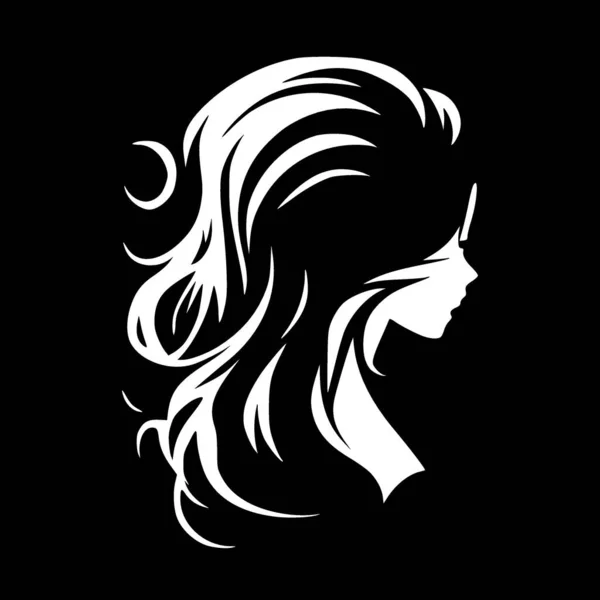 stock vector Hair - minimalist and simple silhouette - vector illustration