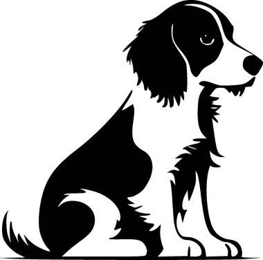 Köpek - yüksek kaliteli vektör logosu - t-shirt grafiği için ideal vektör çizimi