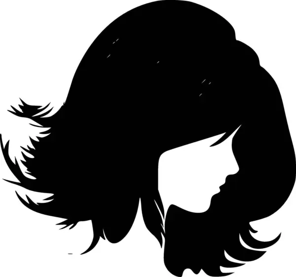 Cheveux Logo Vectoriel Haute Qualité Illustration Vectorielle Idéale Pour Shirt — Image vectorielle