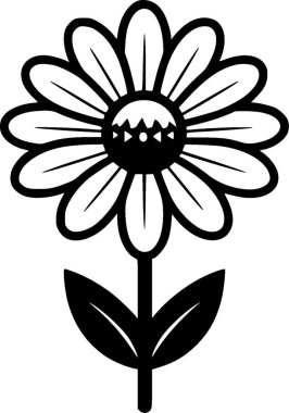 Daisy - yüksek kaliteli vektör logosu - t-shirt grafiği için ideal vektör çizimi