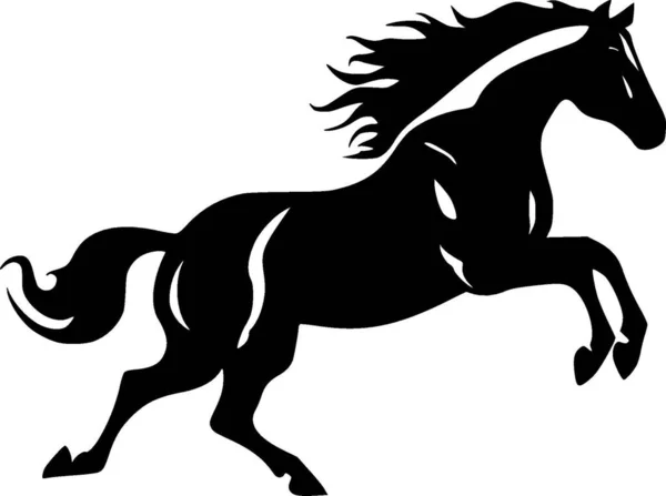 Horse Black White Vector Illustration Stock Vector by ©CreativeOasis ...