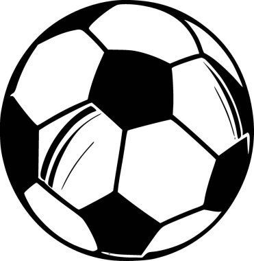 Futbol - minimalist ve düz logo - vektör illüstrasyonu