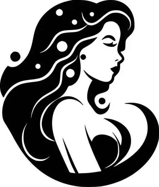 Mermaid High Quality Vector Logo Vector Illustration Ideal Shirt Graphic — Stock Vector