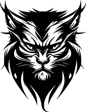 Wildcat - yüksek kaliteli vektör logosu - t-shirt grafiği için ideal vektör çizimi