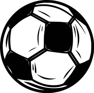 Futbol - minimalist ve düz logo - vektör illüstrasyonu