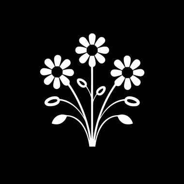 Çiçekler - yüksek kaliteli vektör logosu - t-shirt grafiği için ideal vektör illüstrasyonu